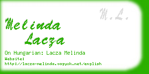 melinda lacza business card